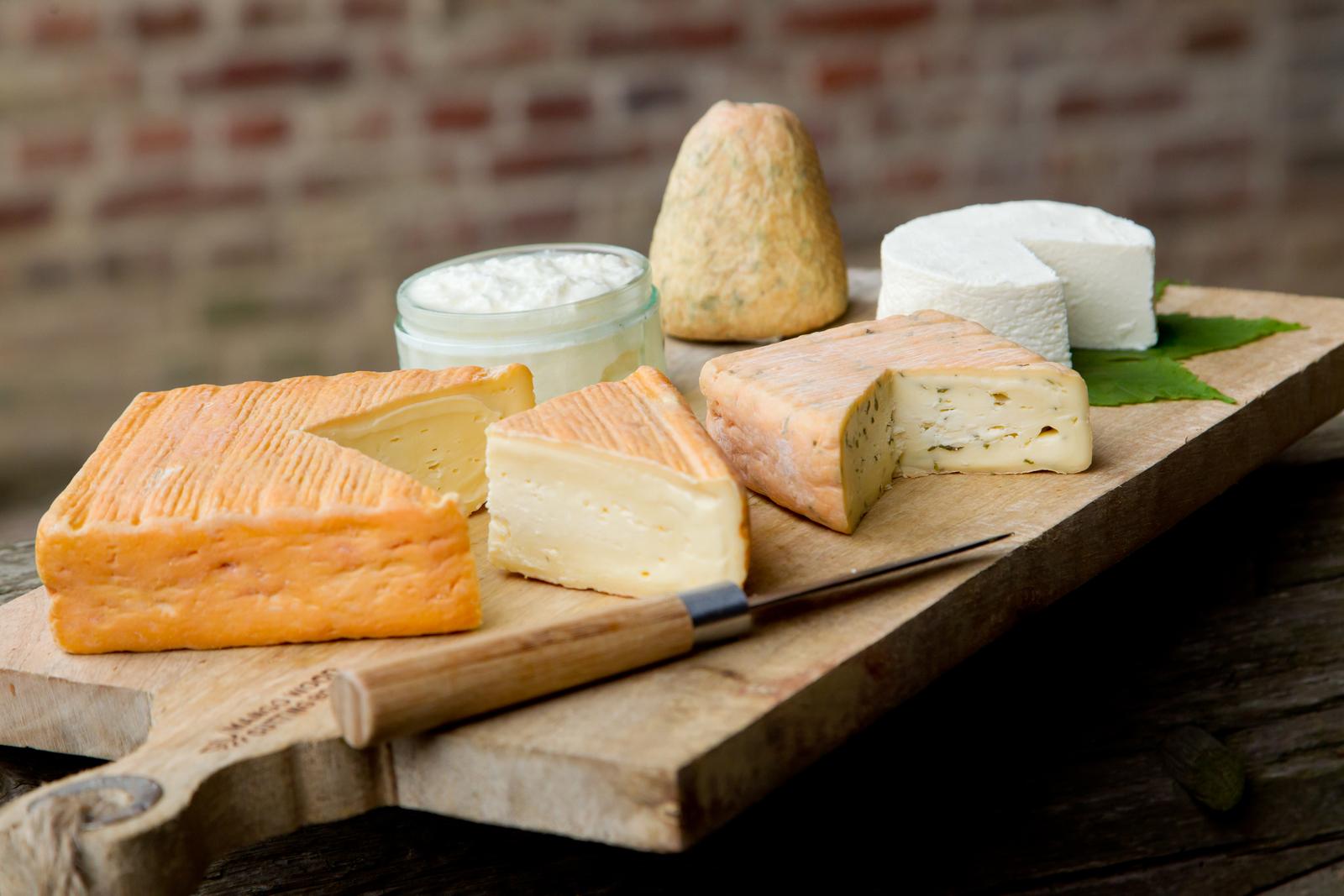 Haution : ferme de la Fontaine Orion - plateau de fromages